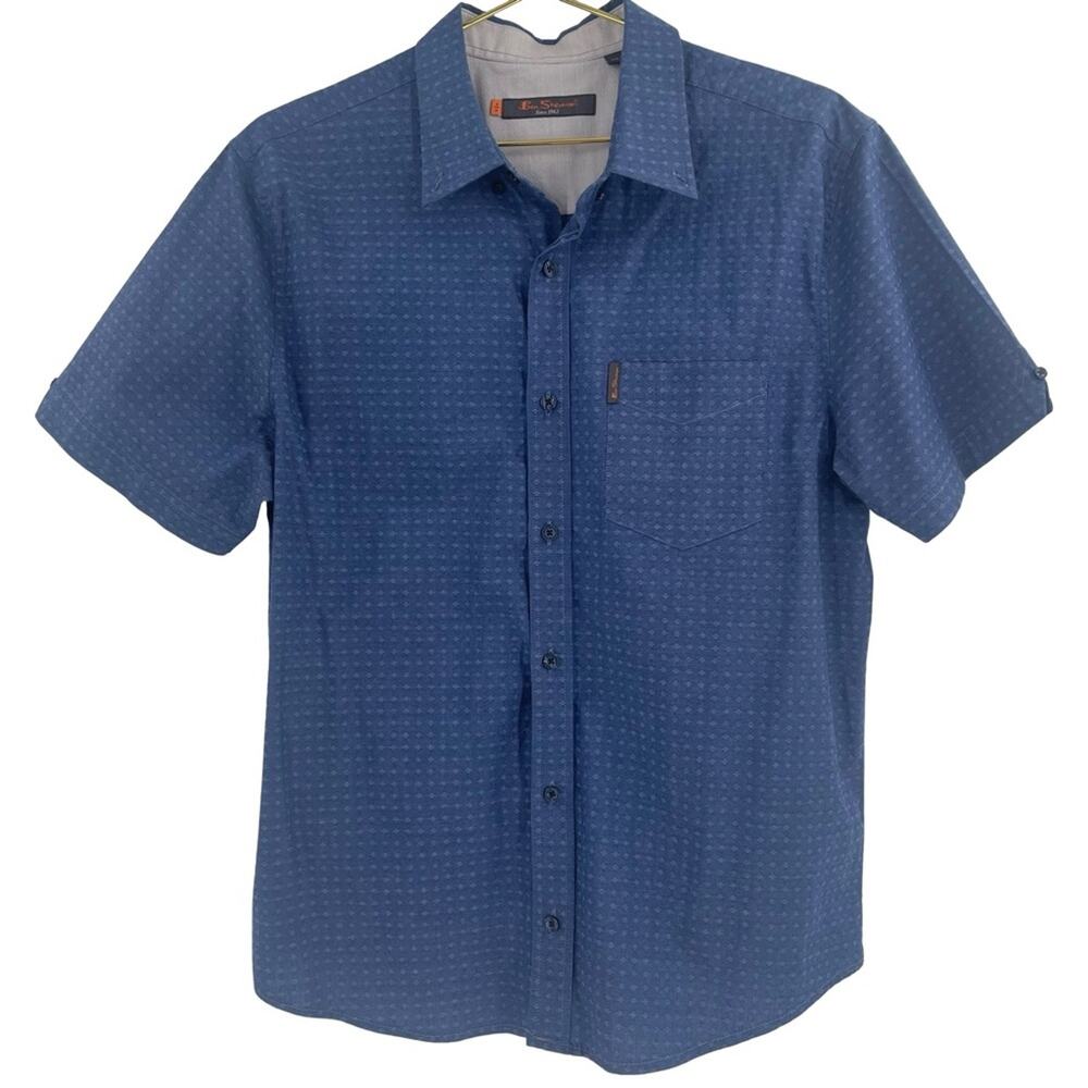 Ben Sherman Navy Blue Casual Button Down Shirt